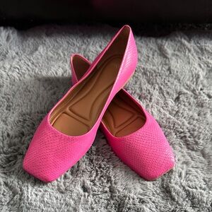 Şarto flexi Pink Textured Women's Flats 7.5